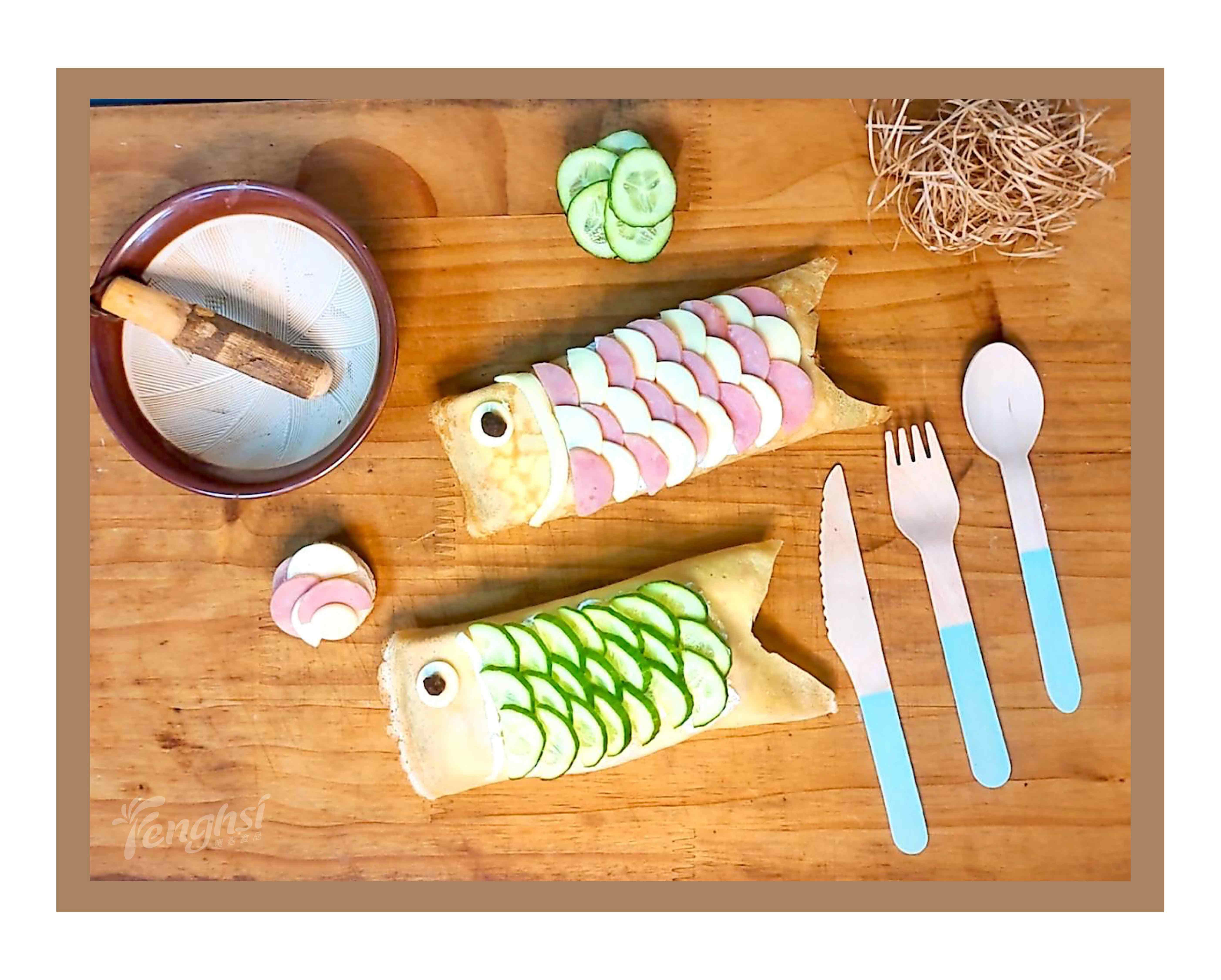【法式薄餅DIY】三色魚鱗卷